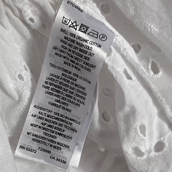 FRENCH CONNECTION BRODERIE EYELET WHITE TOP - Picture 10 of 10